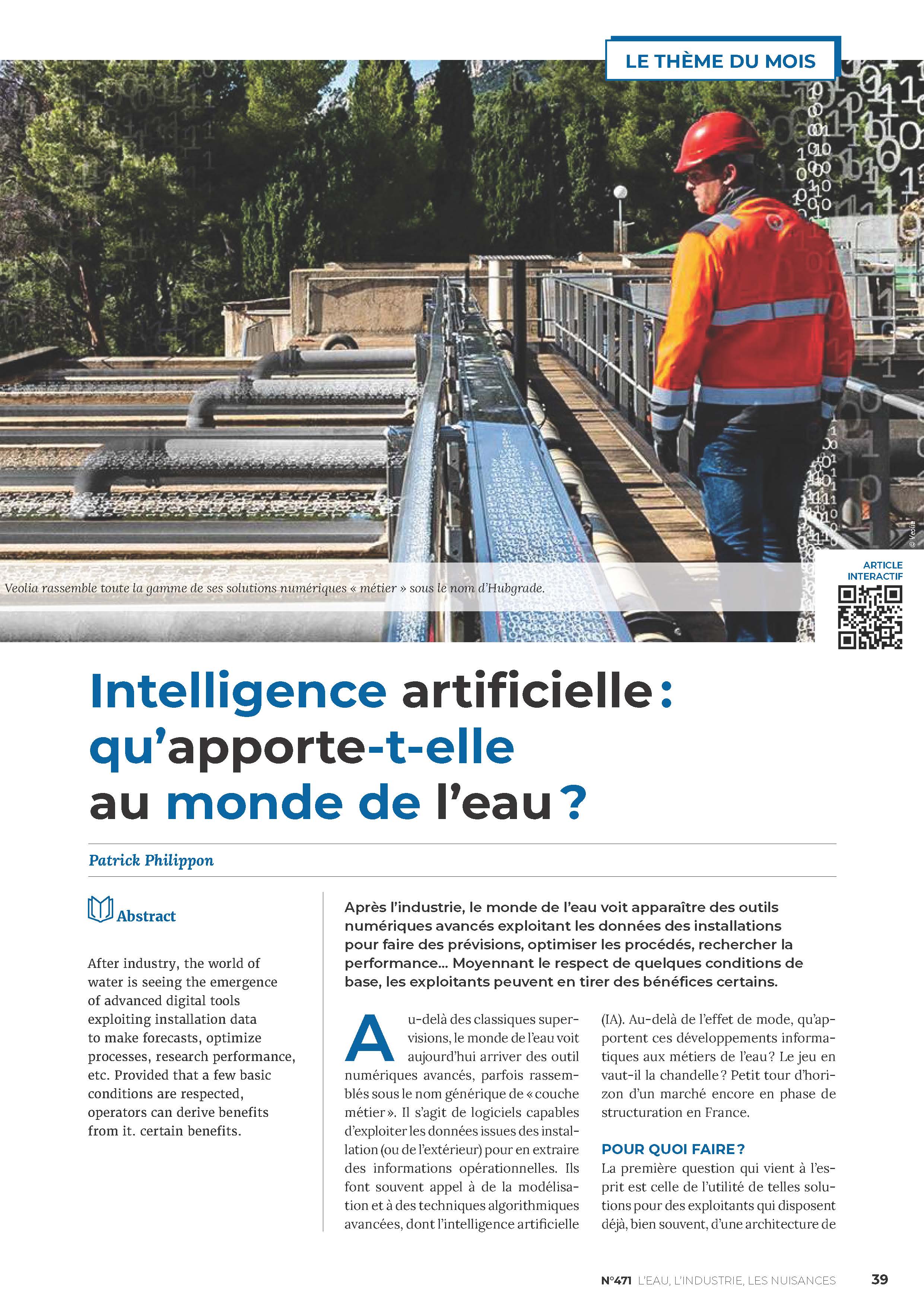 On parle de nous ! Calasys au coeur de l'IA -Revue EIN 471 _ Avril 2024